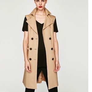 ZARA SLEEVELESS TRENCH